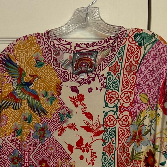 Johnny Was Multicolor Floral Embroidered Dress - Picture 4 of 5